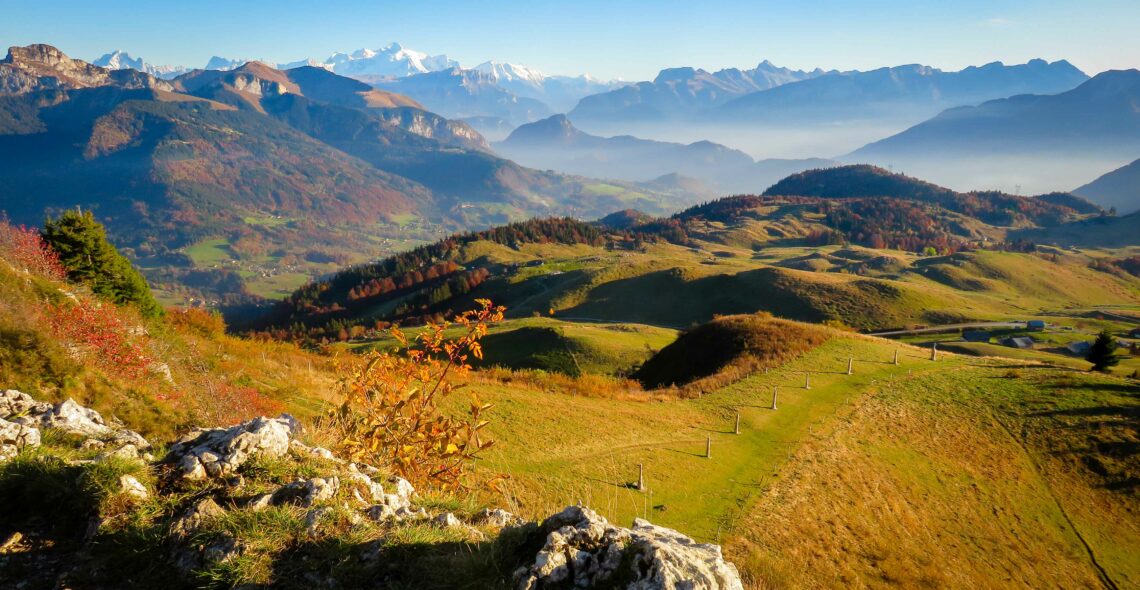 Pointe de Miribel en automne