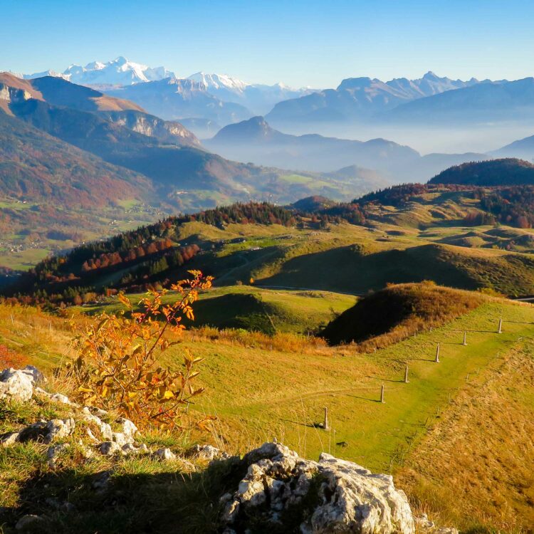 Pointe de Miribel en automne